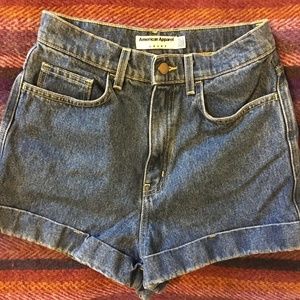 American Apparel jean shorts